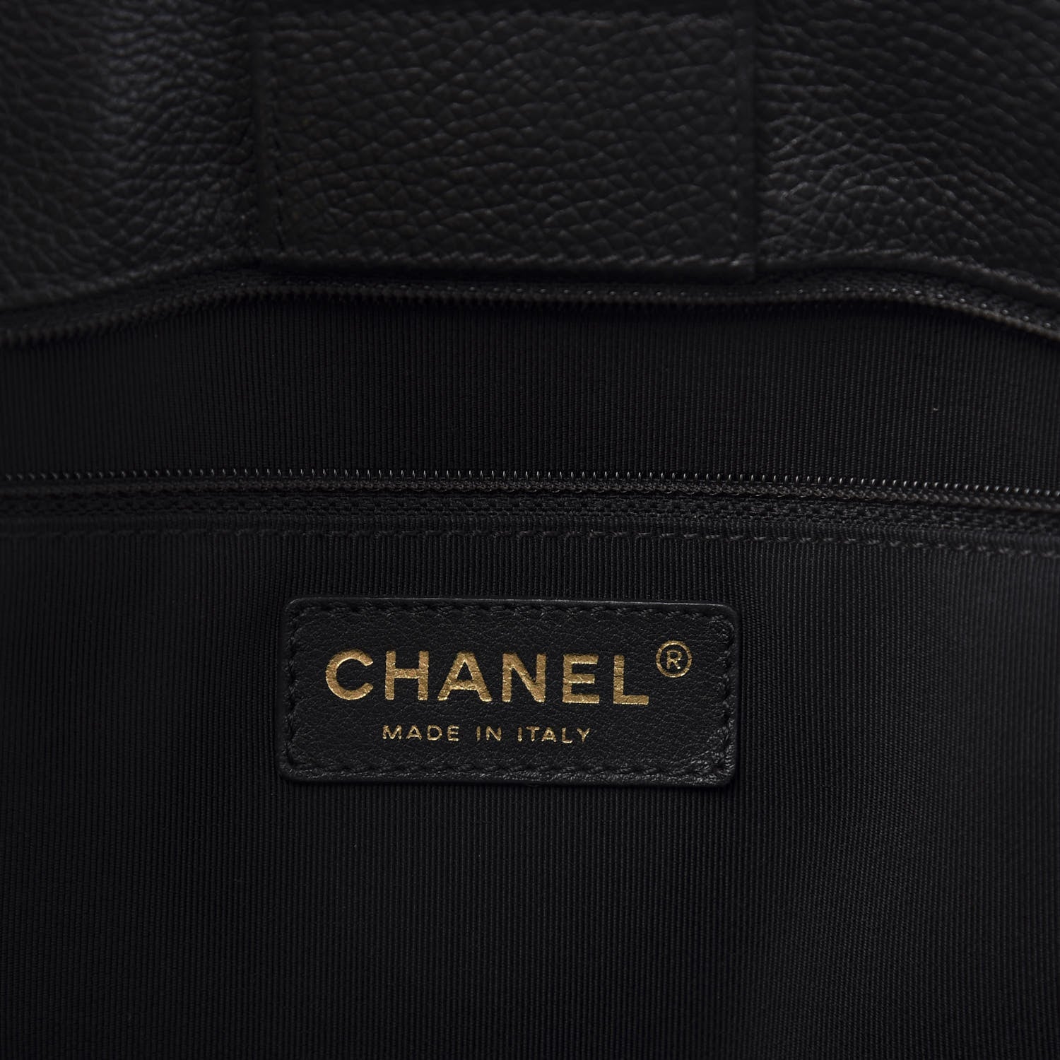 Chanel Calfskin Cerf Executive Shopper Tote Black 9 of 15