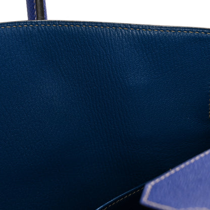 Hermes Epsom Candy Birkin 35 Bleu Electrique Mykonos 11 of 14