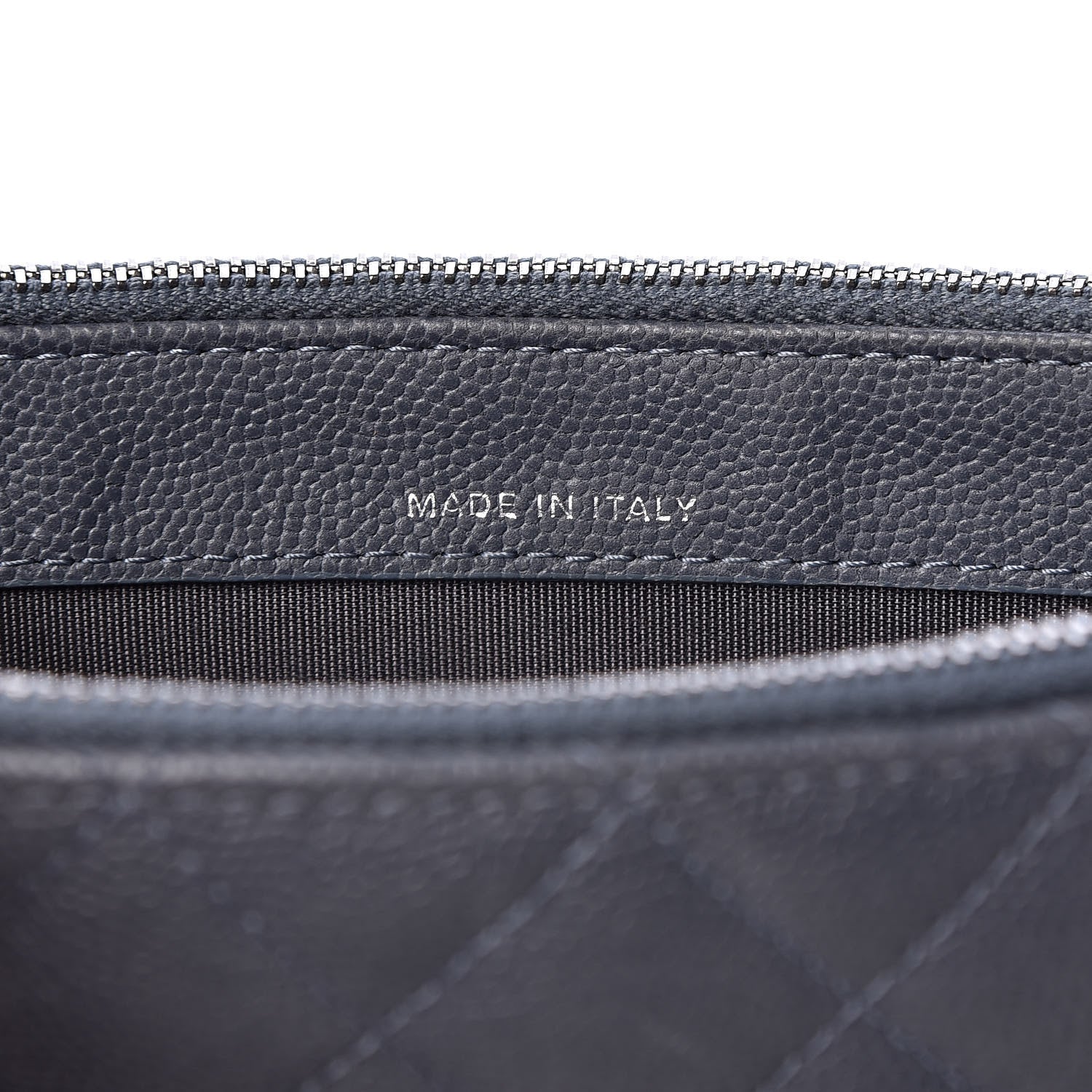 Chanel Caviar Quilted Small Clutch With Chain Grey 6 of 11
