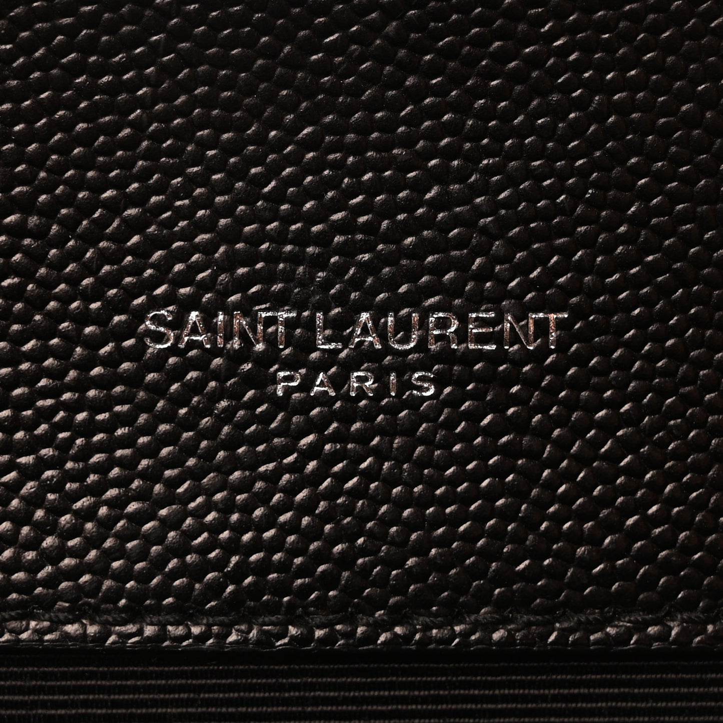Grain De Poudre Textured Mixed Matelasse Triquilt Small Monogram Satchel Black