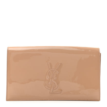 Saint Laurent Patent Calfskin Monogram Large Belle De Jour Clutch Chair 1 of 7