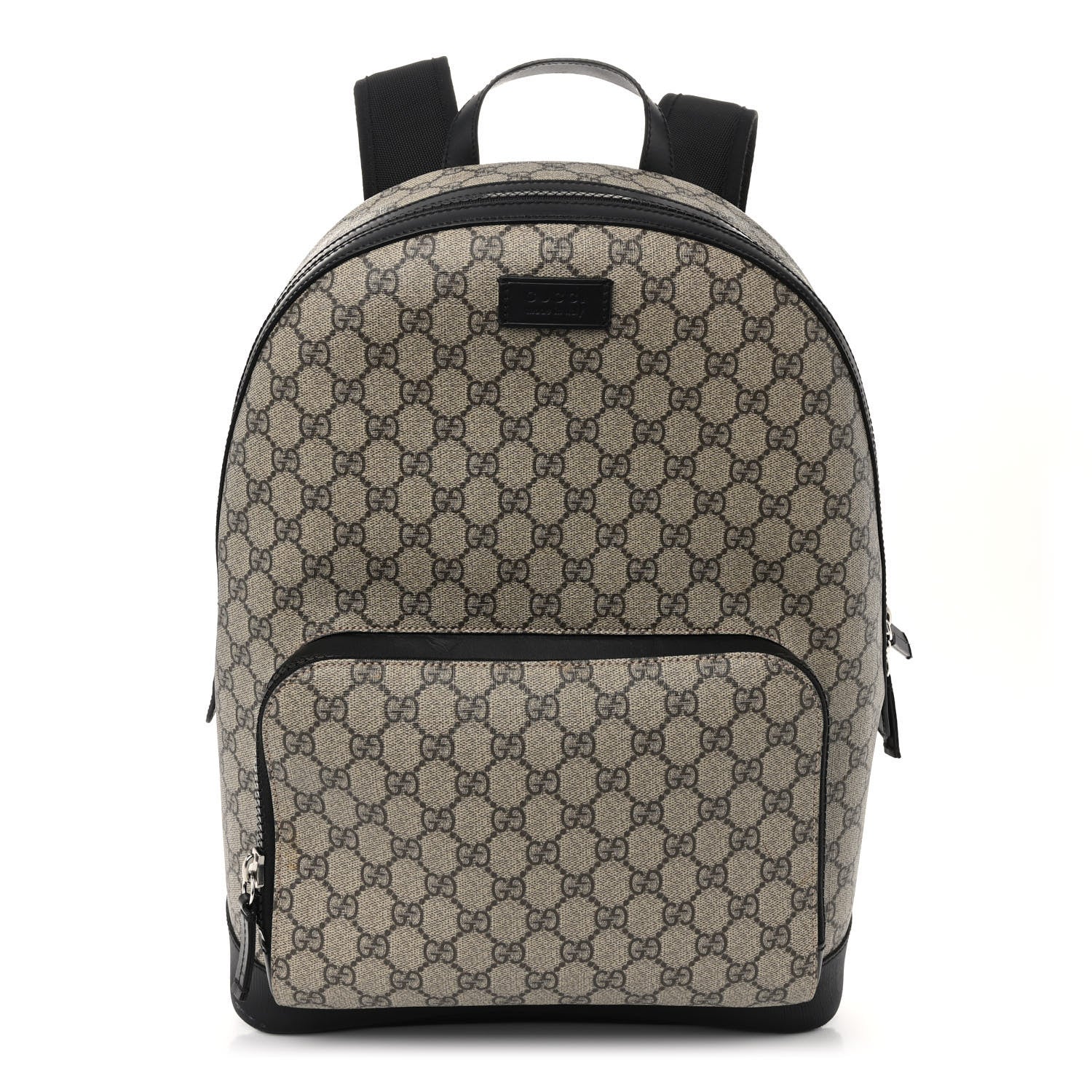 Gucci GG Supreme Monogram Medium Backpack Black 1 of 10