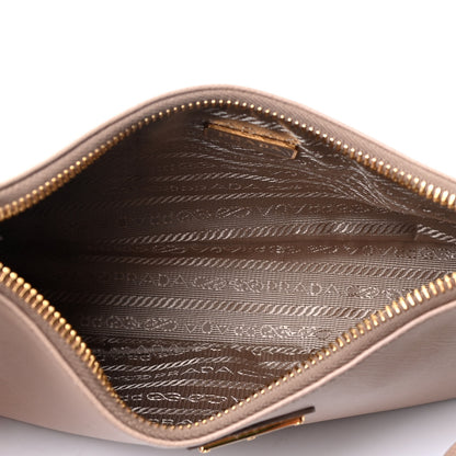 Prada Saffiano Re-Edition 2005 Shoulder Bag Cammeo Beige 4 of 4