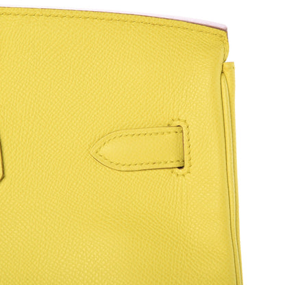 Hermes Epsom Birkin 35 Lime 22 of 35