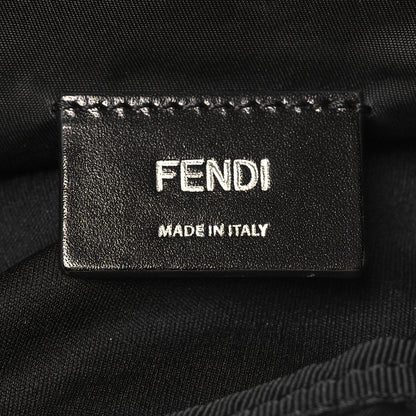 Fendi Recycled Fabric Jacquard Vitello Astro FF 1974 Small Fendiness Backpack Asfalto Black 6 of 10
