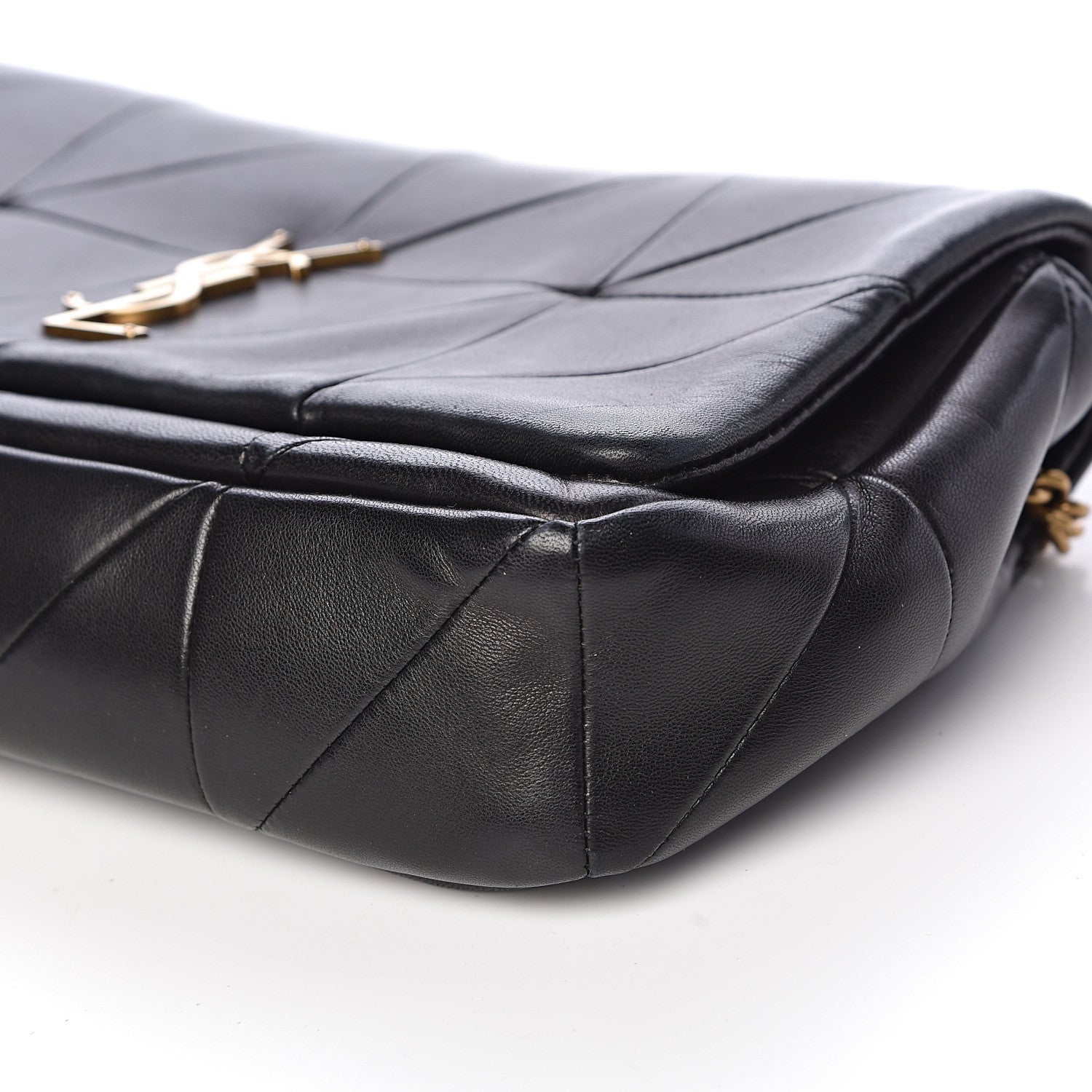 Saint Laurent Lambskin Patchwork Monogram Medium Jamie Black 8 of 9