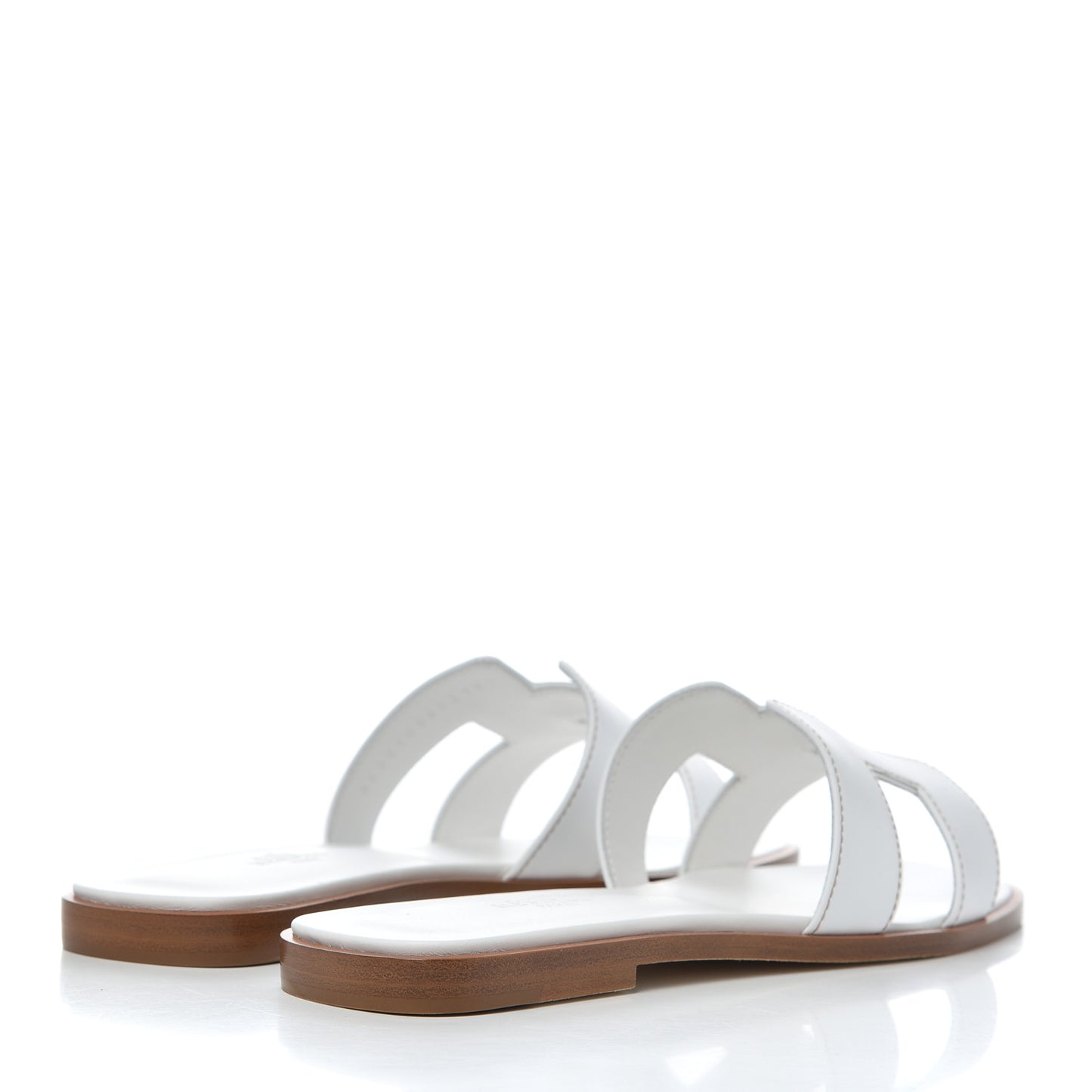 Box Calfskin Oran Sandals 37.5 White