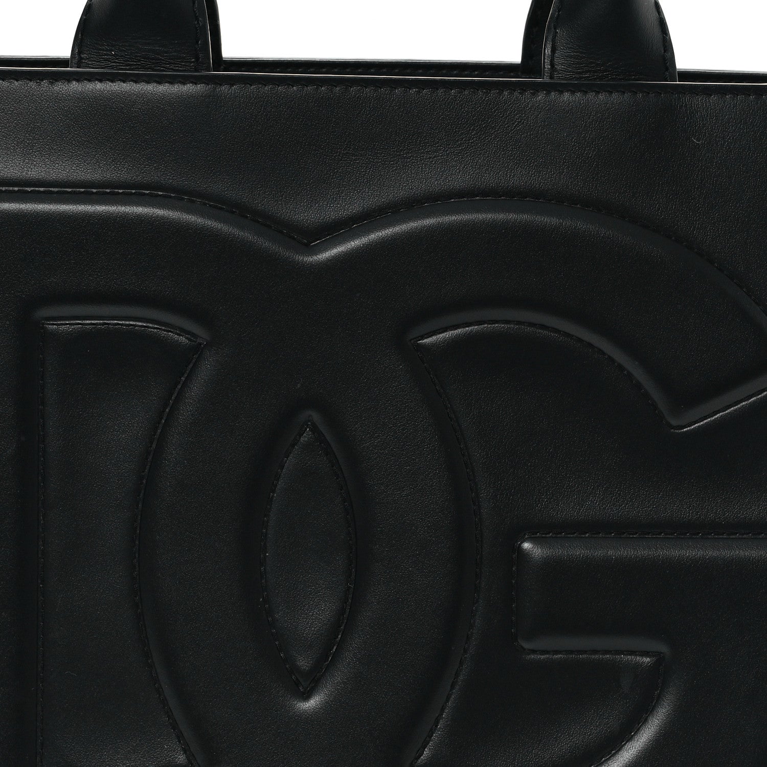 Dolce & Gabbana Calfskin DG Daily Shopper Tote Black 7 of 9