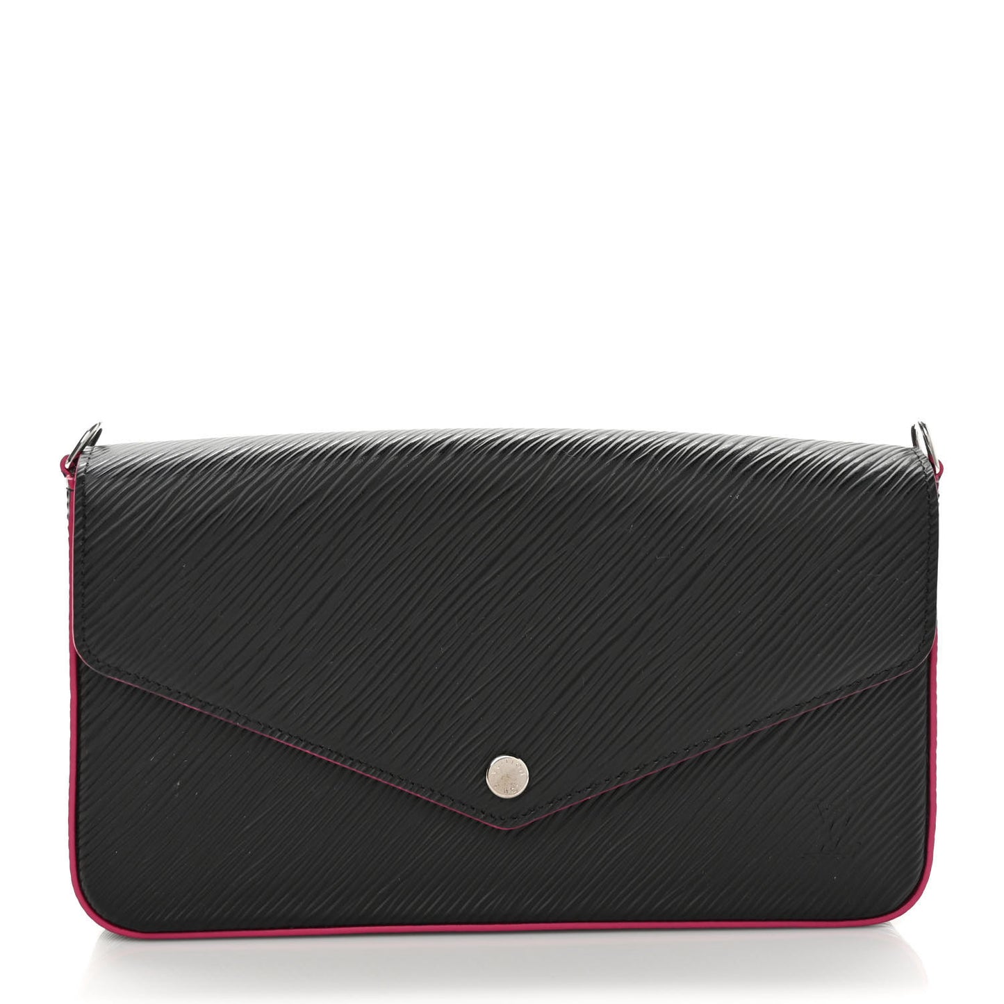 Epi Pochette Felicie Black Hot Pink
