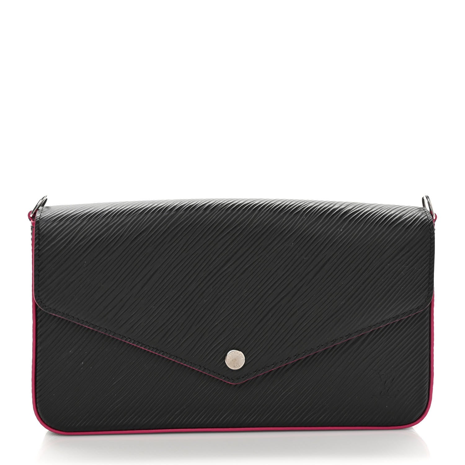 Louis Vuitton Epi Pochette Felicie Black Hot Pink 2 of 8