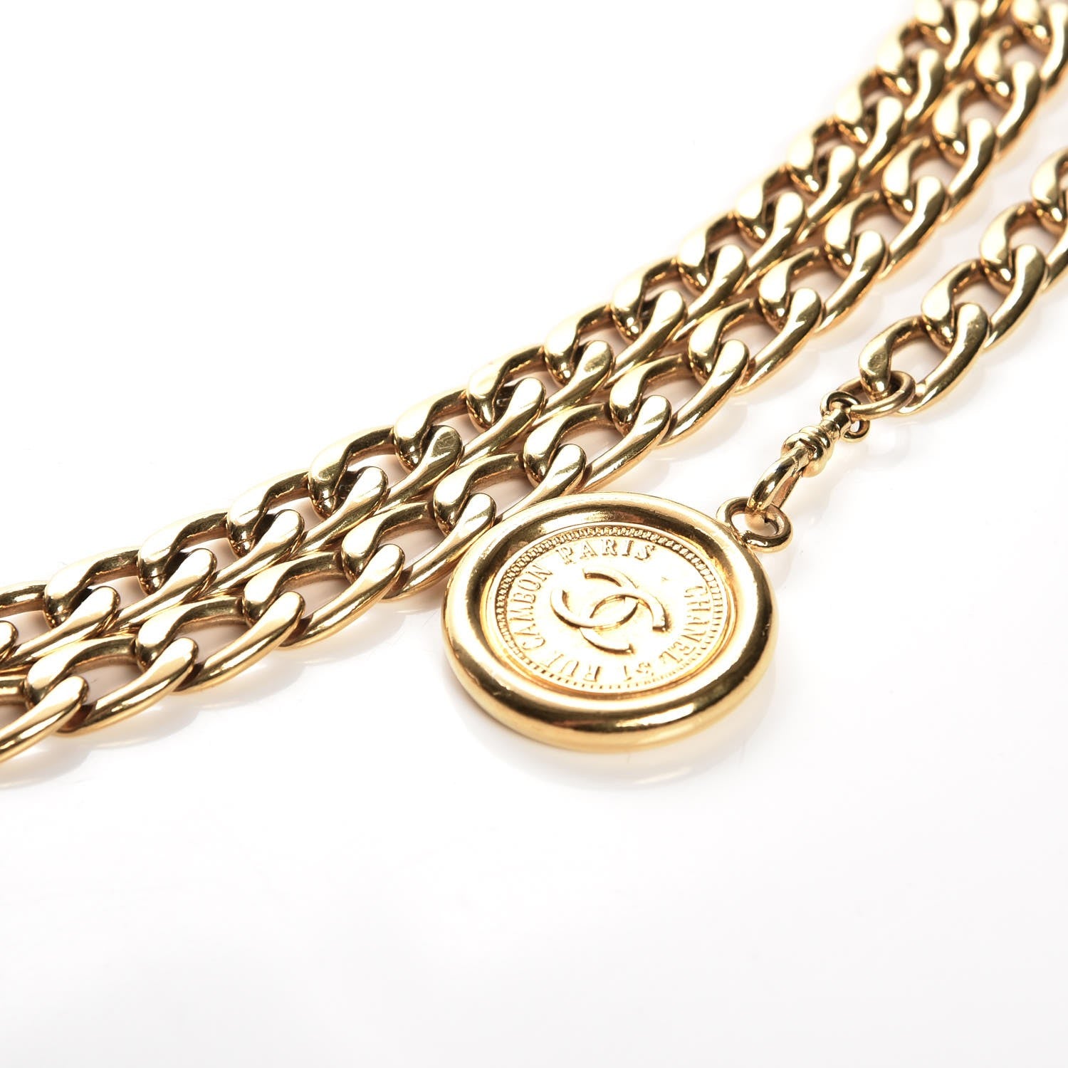 Chanel Chain 31 Rue Cambon Medallion Belt Gold 3 of 6