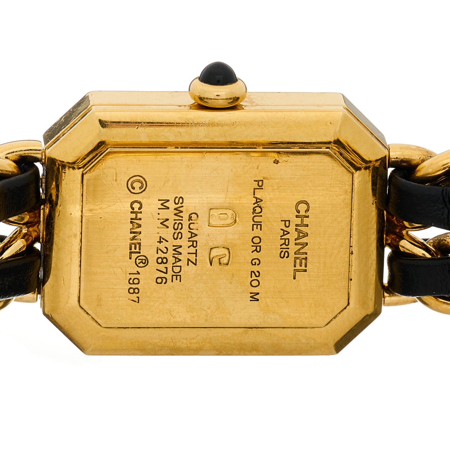 Stainless Steel Lambskin 20mm Chain Premiere Quartz Watch Gold M