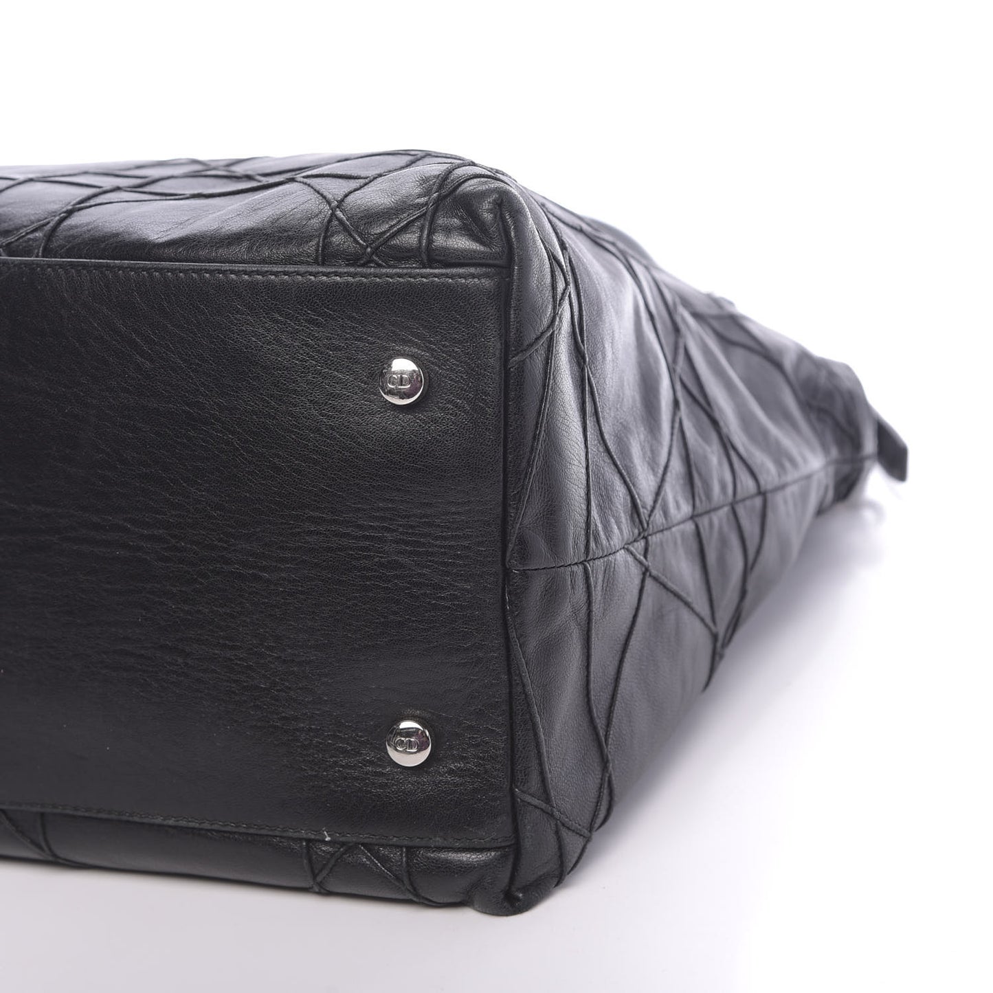 Lambskin Cannage Large Granville Tote Black
