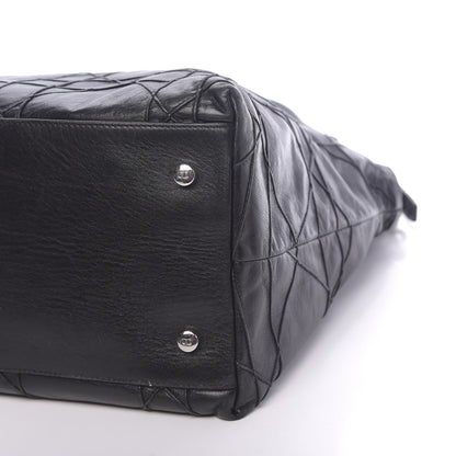 Christian Dior Lambskin Cannage Large Granville Tote Black 14 of 14
