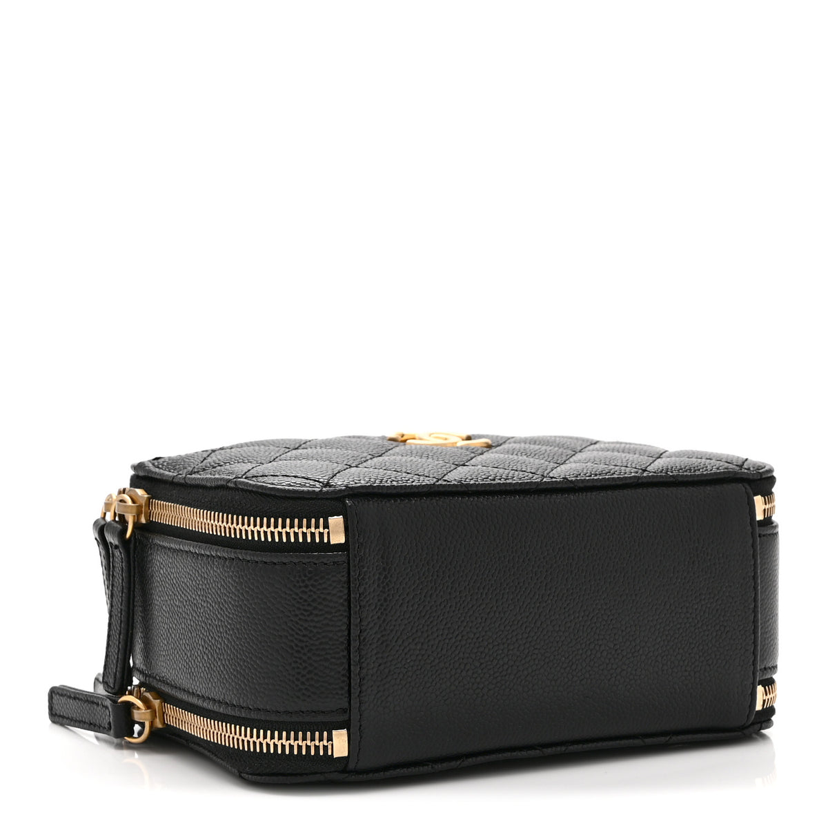 Caviar Quilted Mini Pick Me Up Vanity Case Black