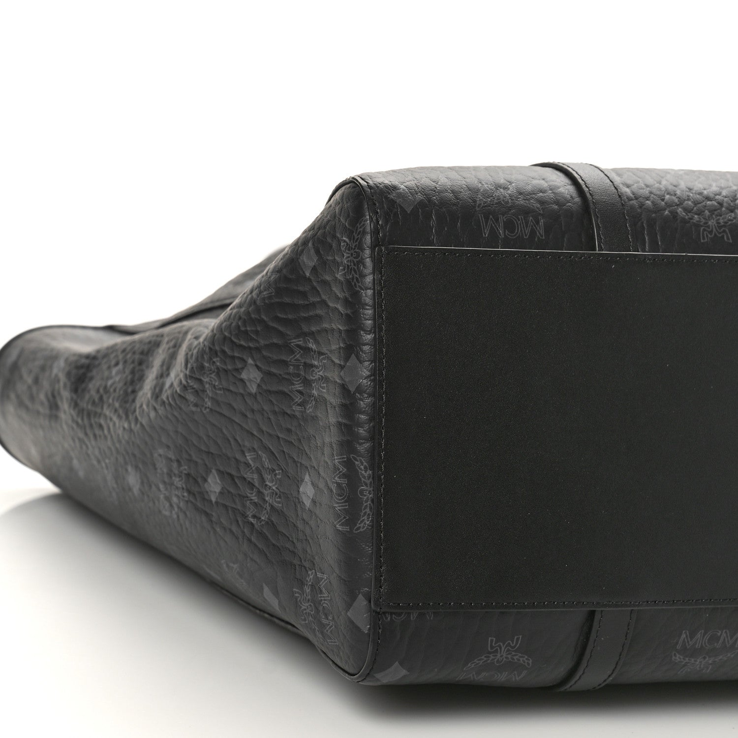 MCM Visetos Medium Toni Shopper Tote Black 7 of 8