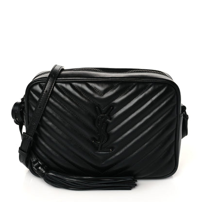 Saint Laurent Calfskin Matelasse Monogram Lou Camera Bag Black 1 of 10
