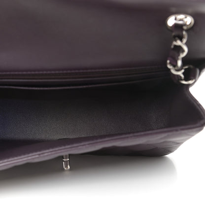 Chanel Lambskin Quilted Mini Rectangular Flap Dark Purple 5 of 11