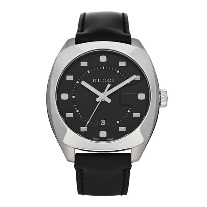 Gucci Stainless Steel Calfskin 40mm GG2570 Quartz Watch Black 1 of 4