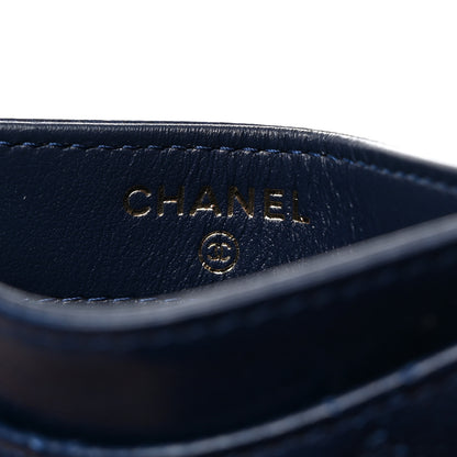 Chanel Caviar Quilted Card Holder Navy 7 of 9