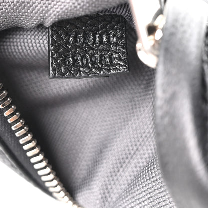 Gucci Grained Calfskin Embossed GG Monogram Belt Bag 100 40 Black 7 of 11