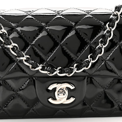 Chanel Patent Calfskin Quilted Mini Rectangular Flap Black 8 of 10