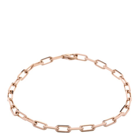 18K Pink Gold Small Santos de Cartier Link Chain Bracelet