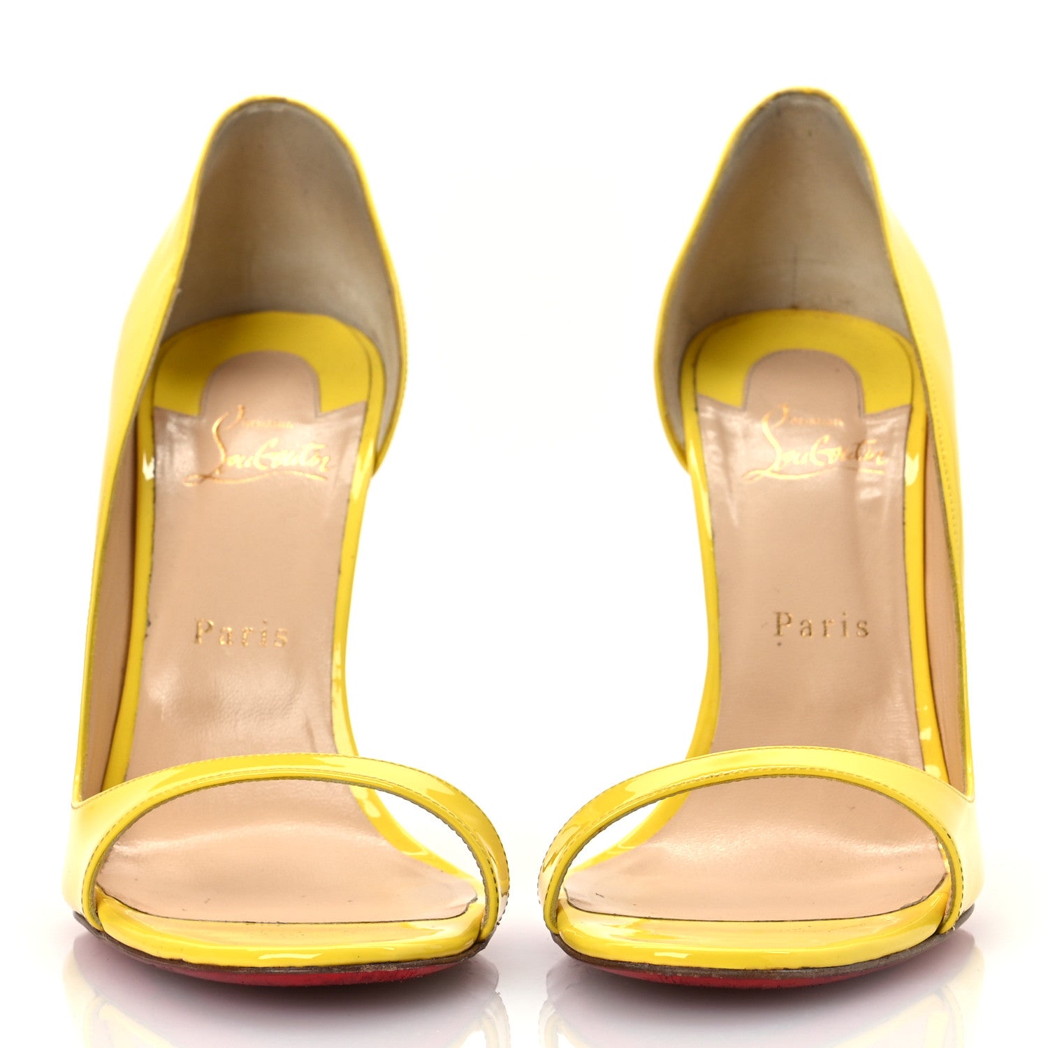Christian Louboutin Patent Toboggan 100 Pumps 40.5 Sun 3 of 12