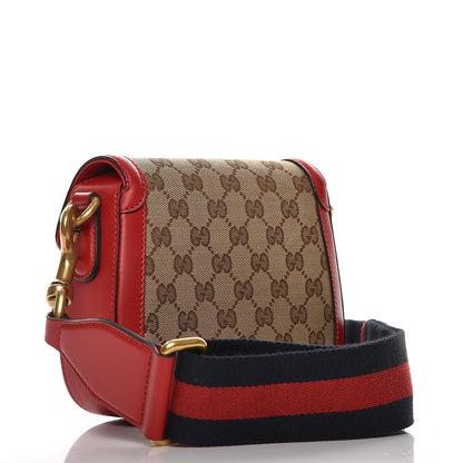 Gucci Monogram Ruinart Calfskin Small Lady Web Shoulder Bag Beige Ebony Hibiscus Red 3 of 8