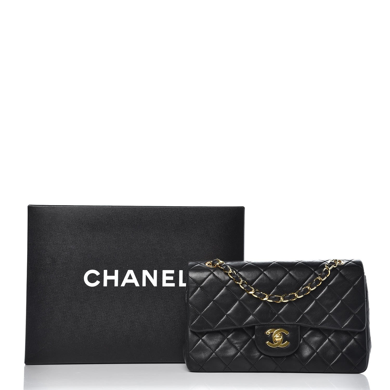 Chanel Lambskin Quilted Small Double Flap Black 7 of 7