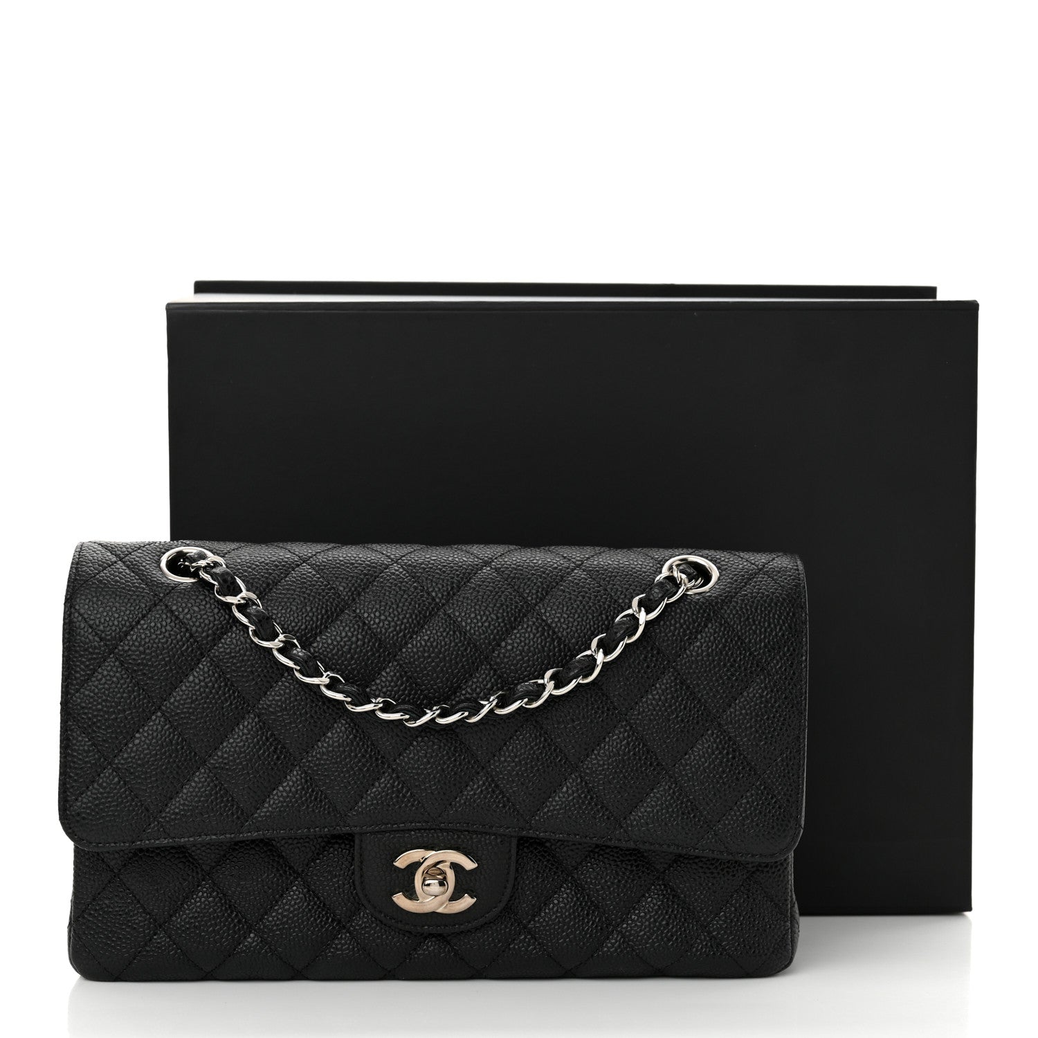 Chanel Caviar Quilted Medium Double Flap Black 11 of 11