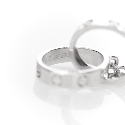 Cartier 18K White Gold Interlocking LOVE Bracelet 7 of 7