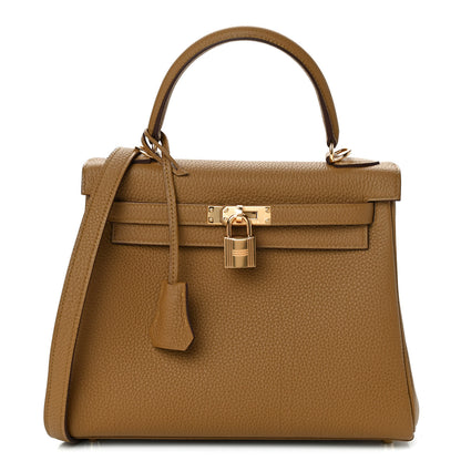 Hermes Togo Kelly Retourne 25 Bronze Dore 1 of 9
