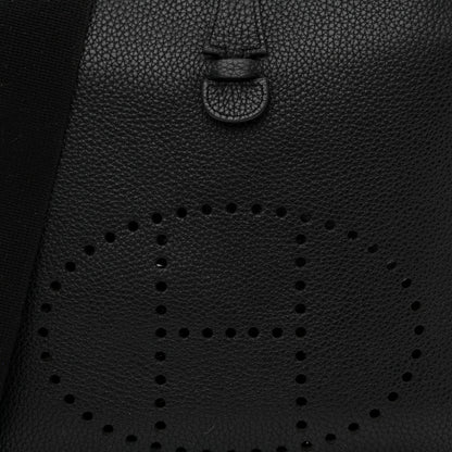 Hermes Taurillon Clemence Evelyne PM Black 15 of 17