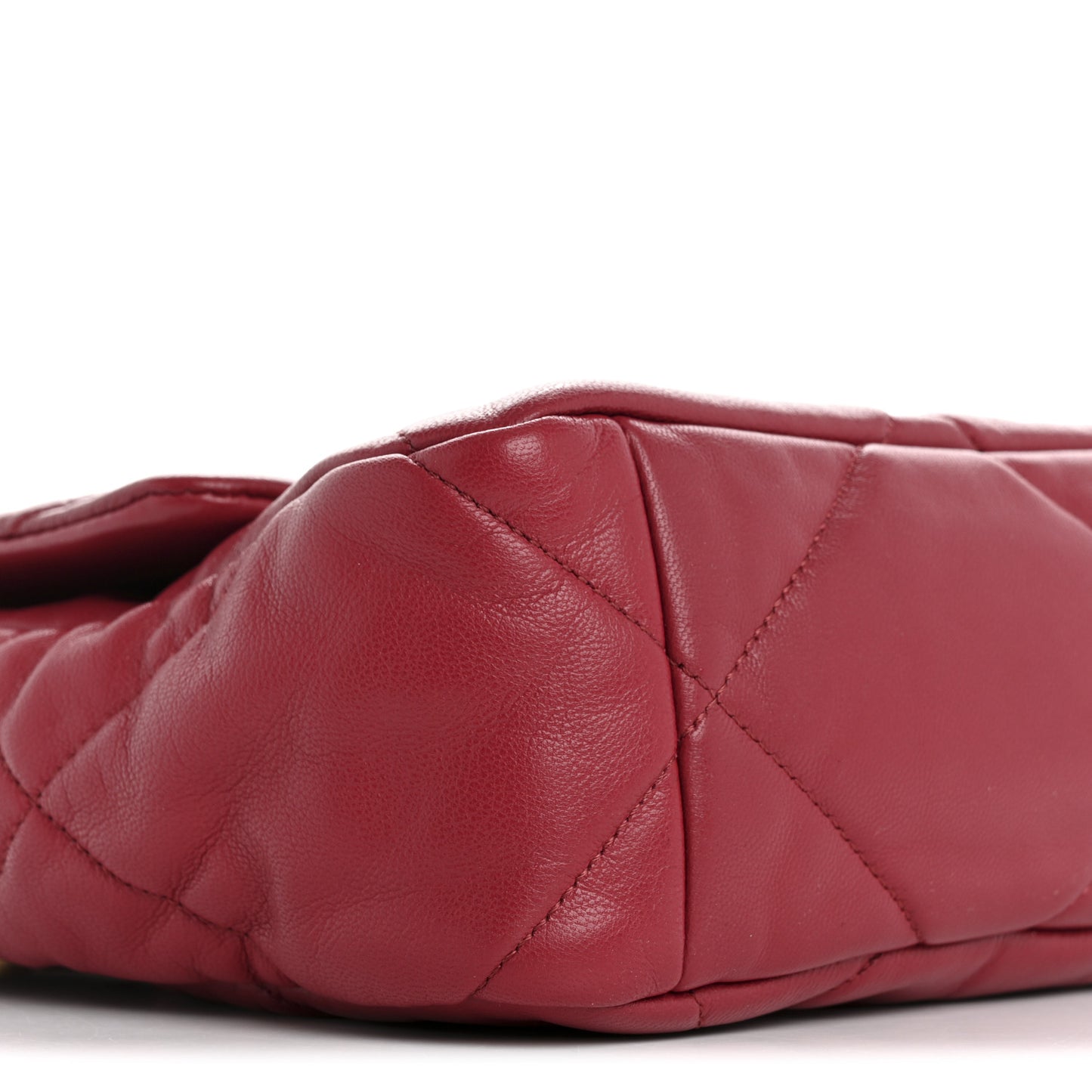 Goatskin Quilted Large Chanel 19 Flap Dark Pink