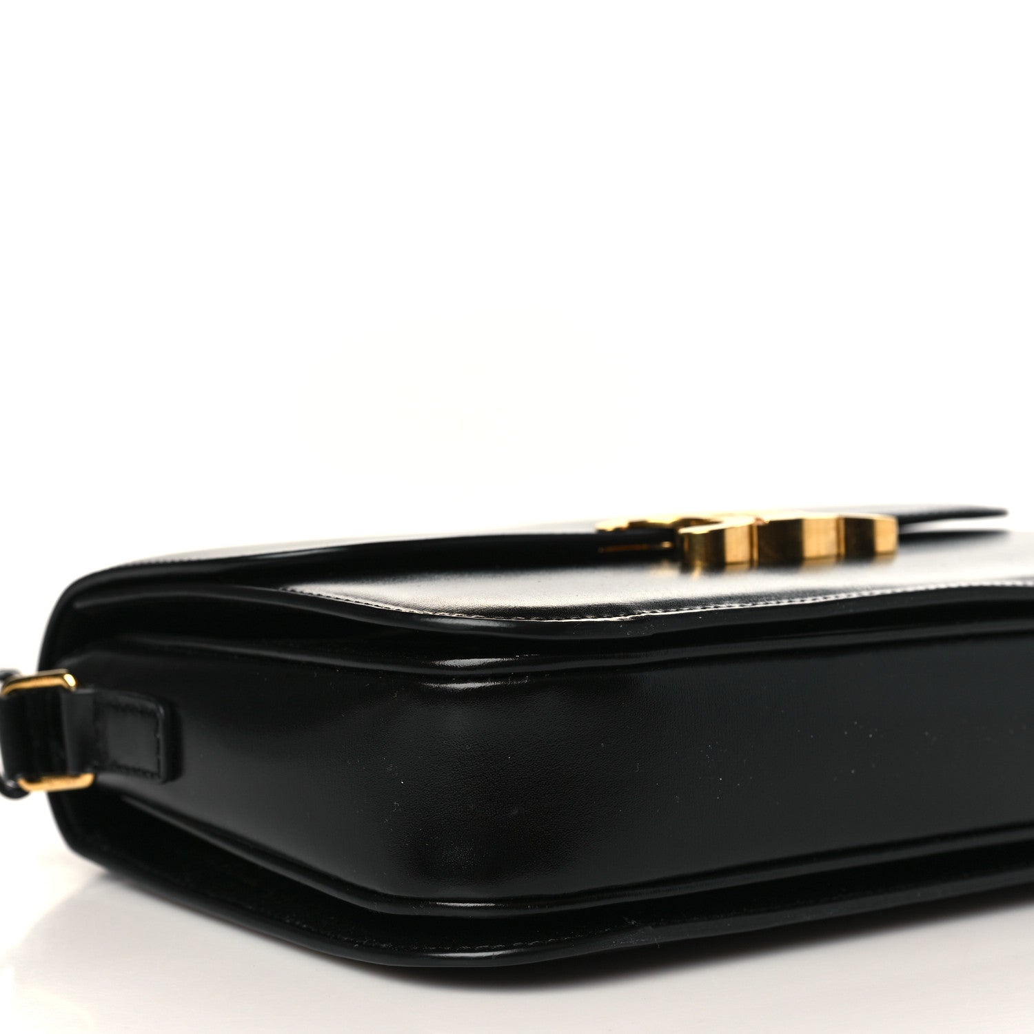 Celine Shiny Calfskin Medium Triomphe Black 8 of 9