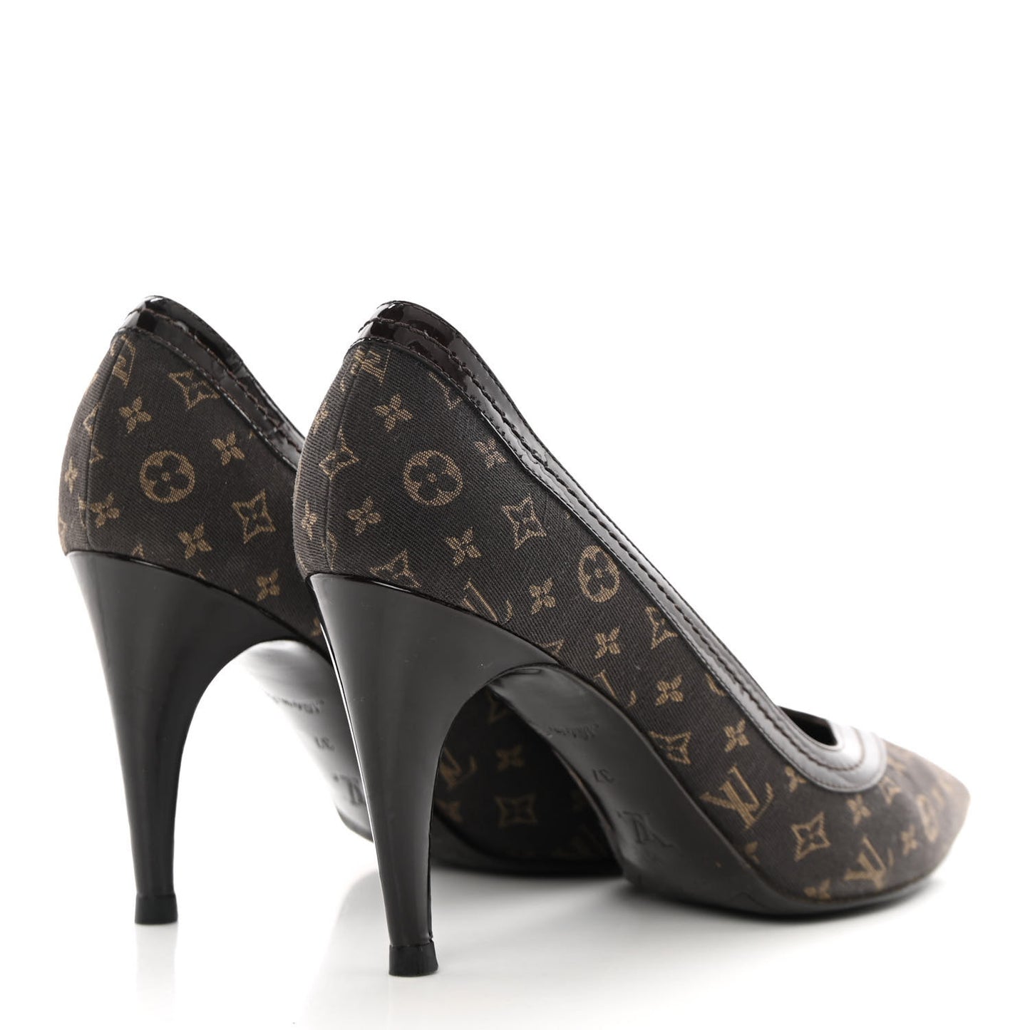 Mini Monogram Luxembourg Pumps 37 Brown
