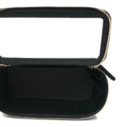 Chanel Lambskin Quilted Small Top Handle Vanity Case With Chain Black 5 of 10