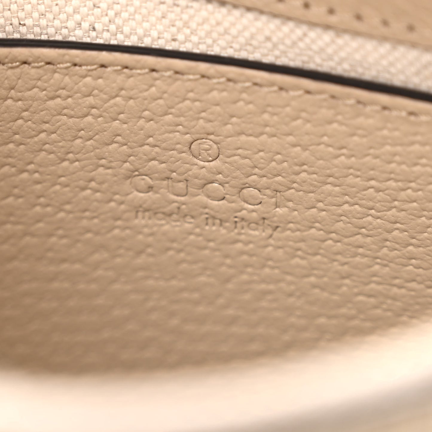 GG Supreme Monogram Textured Dollar Calfskin Small Ophidia Hobo Beige Mystic White Oatmeal