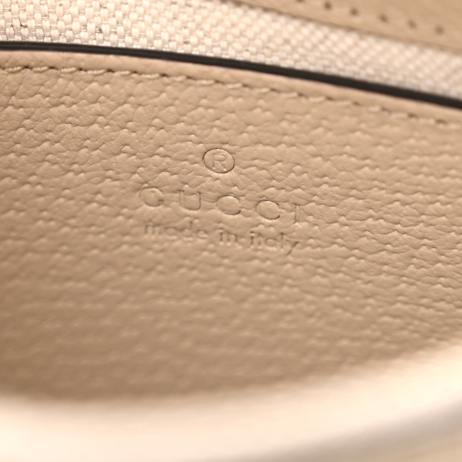 Gucci GG Supreme Monogram Textured Dollar Calfskin Small Ophidia Hobo Beige Mystic White Oatmeal 6 of 9