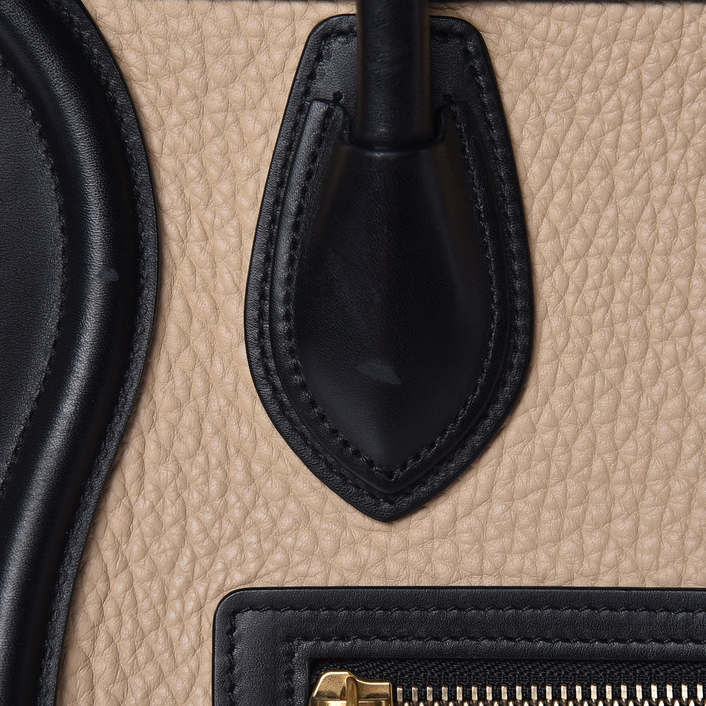 Drummed Calfskin Nubuck Micro Tri-Color Luggage Antarctic
