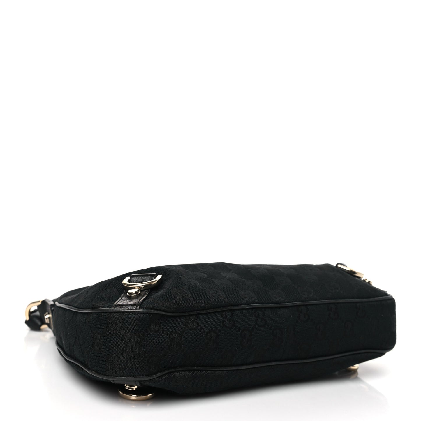 Monogram Medium Abbey D Ring Hobo Black