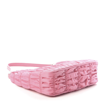 Prada Tessuto Nylon Gaufre Shoulder Bag Begonia 3 of 7
