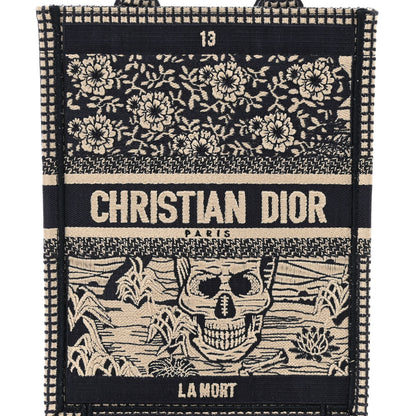Christian Dior Embroidered La Mort Tarot Vertical Book Tote Blue 8 of 10