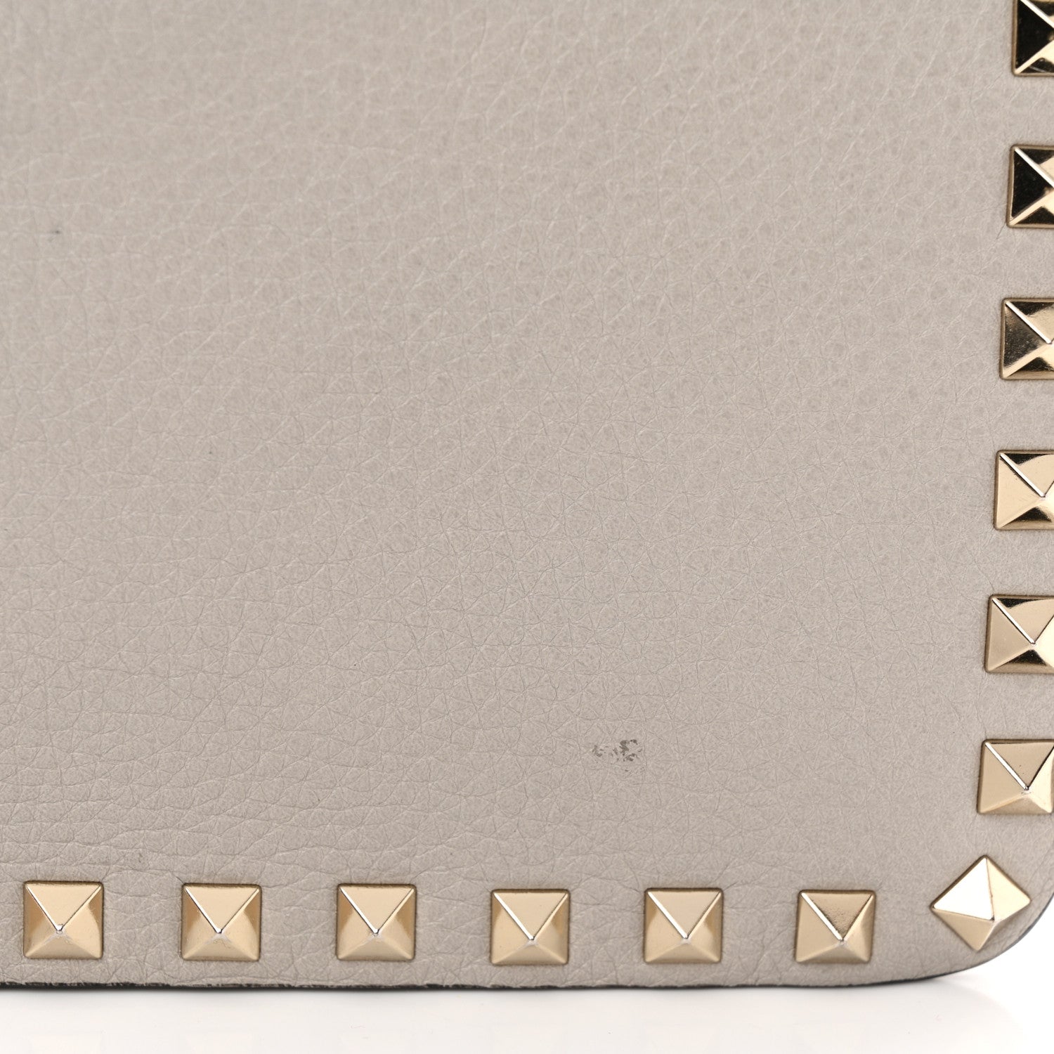 Valentino Garavani Pebbled Calfskin Rockstud Side Slip Crossbody Pastel Grey 12 of 12