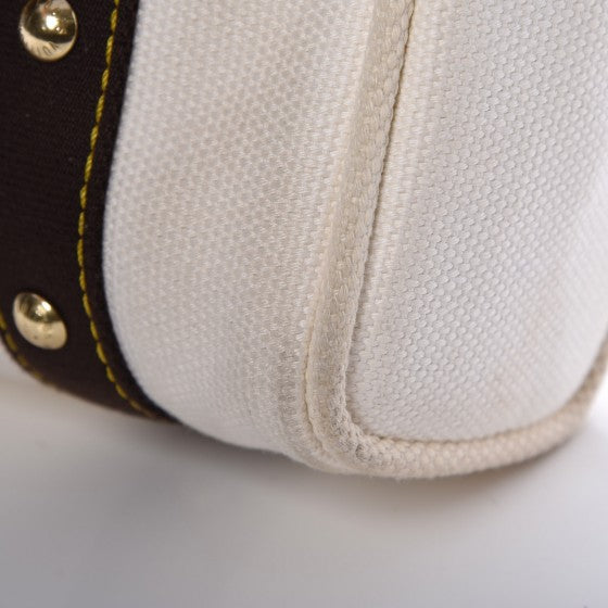 Louis Vuitton Toile Antigua Cabas MM Tote White 12 of 13