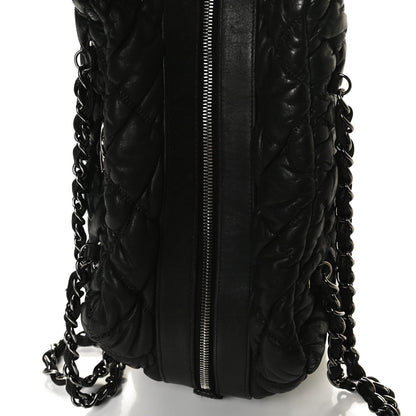 Chanel Calfskin Bubble Quilt Bowler Black 25 of 27