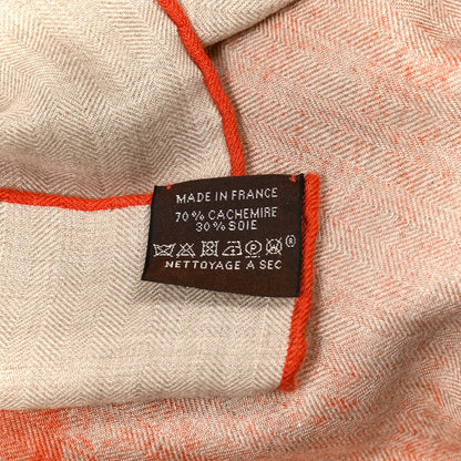 Hermes Cashmere Silk Une Rose Pour Alma Shawl 140 3 of 6