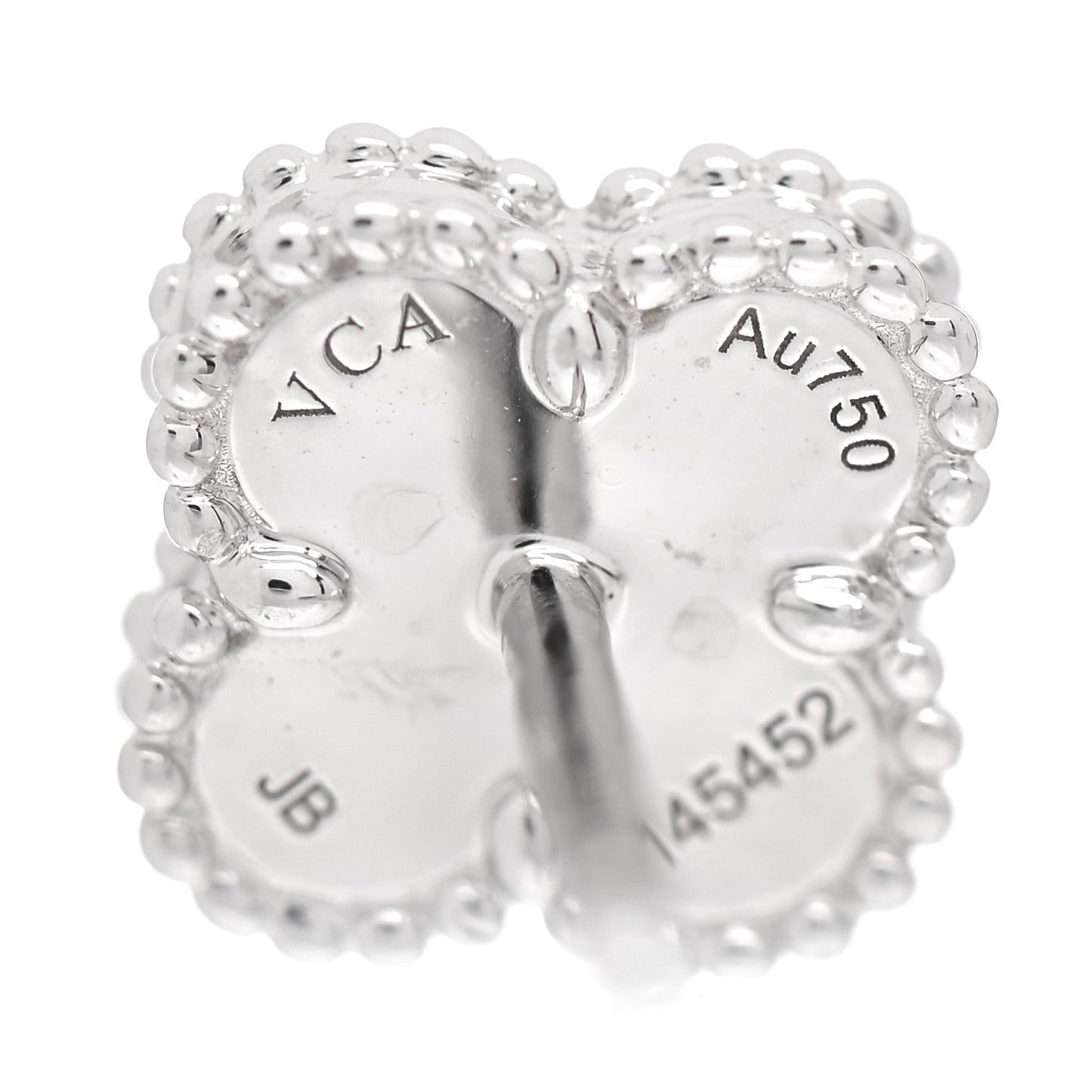 18K White Gold Turquoise Sweet Alhambra Earrings