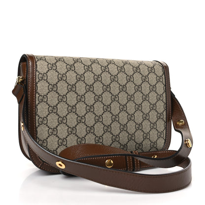Gucci GG Supreme Monogram Horsebit 1955 Shoulder Bag Beige Brown Sugar 3 of 9
